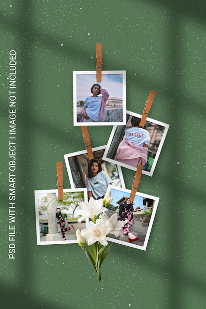 A collage of photos with a woman in a white shirt on the bottom
