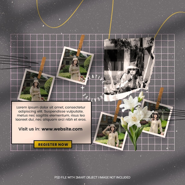 A poster for a website called the website for the website