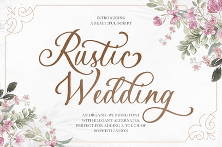 Rustic Wedding – Organic Script