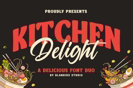 Kitchen Delight a Delicious Font Duo