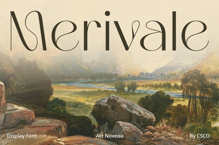 Merivale – Art Nouveau Font