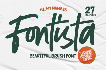 Fontista – Hand Drawn Brush Font