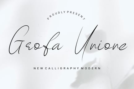 GrofaUnione – Calligraphy Modern Font