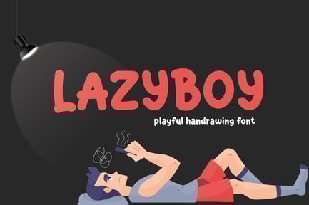 Lazyboy – Playful Handwitting Font