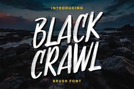 Blackcrawl – Bold Brush Font