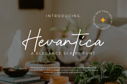 Hevantica – Script Handwritten