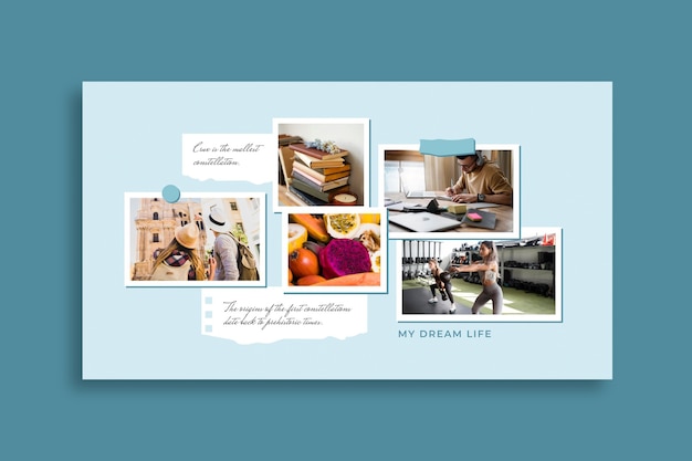 Aesthetic dream life vision board