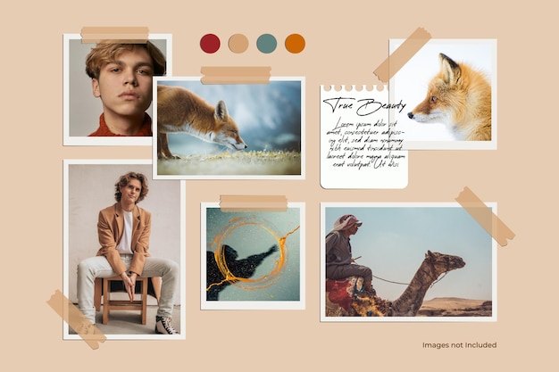 Anonymous lifestyle and travel mood board