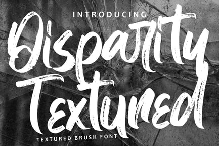 DisparityTextured – Textured Brush Font