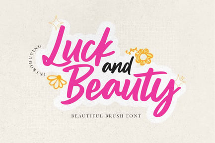 Luck and Beauty – Beautiful Brush Font