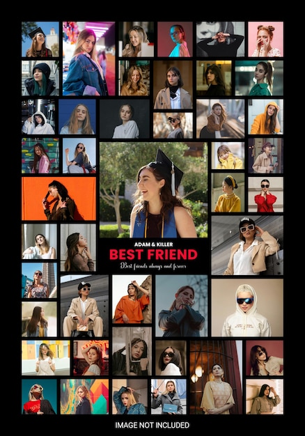 Best friends forever a collage of memories and joy