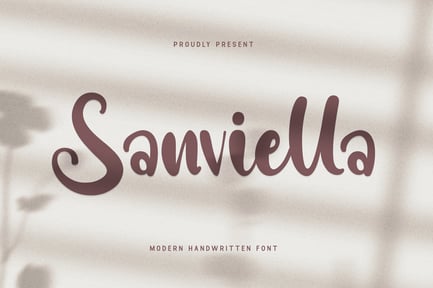 Sanviella – A Modern Handwritten Font