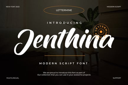 Jenthina – Modern Script