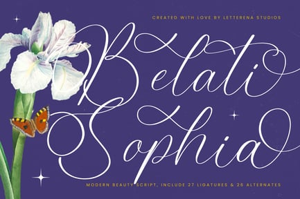 Belati Sophia Modern Script