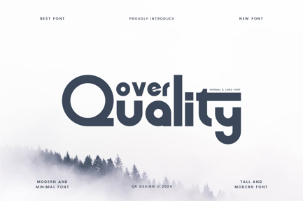 Over Quality – Minimal & Premium Font