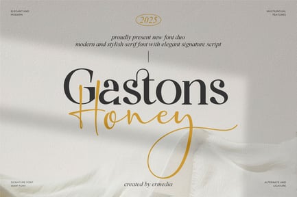 Gaston Honey – A New Font Duo