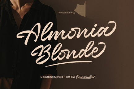 Almonia Blonde – Bold Script Font