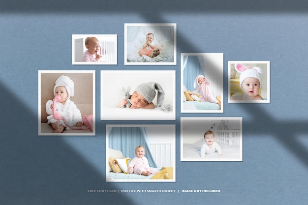 Creative moodboard mockup template
