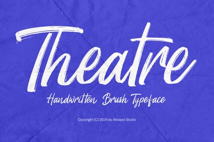 Theatre – Handwritten Brush Typeface