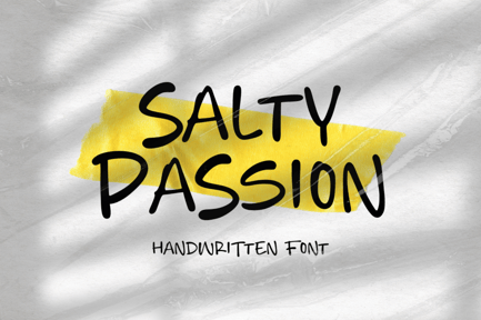 Salty Passion – Handwritten Font