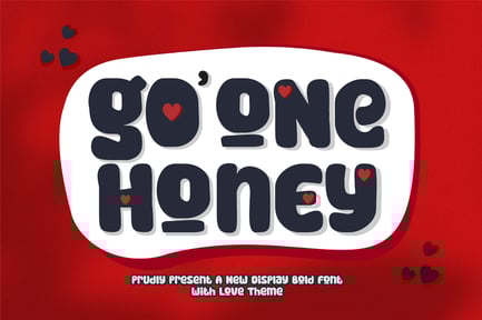 Go One Honey – Cute Display Font