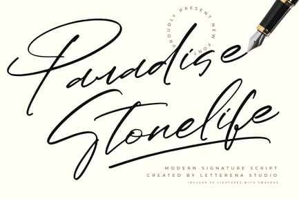 Paradise Stonelife Modern Signature Script