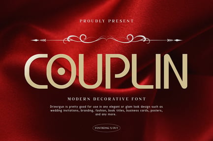 Couplin – Modern Decorative Font