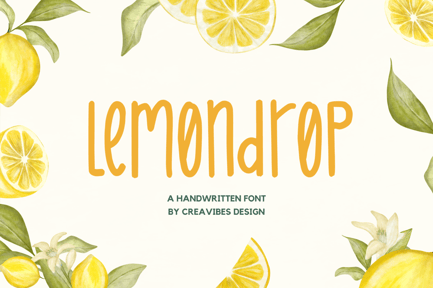 Lemondrop – Handwritten Font