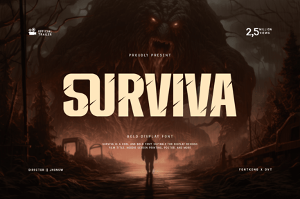 Surviva – Bold Display Font