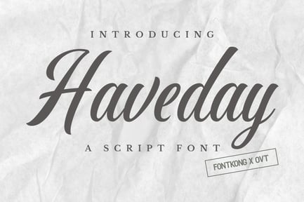 Haveday – Script Font