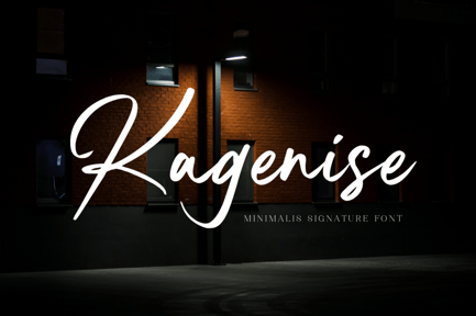 Kagenise – Handwritten Script Font