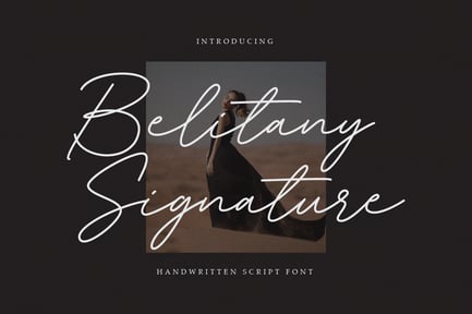 Belitany Signature Script Font