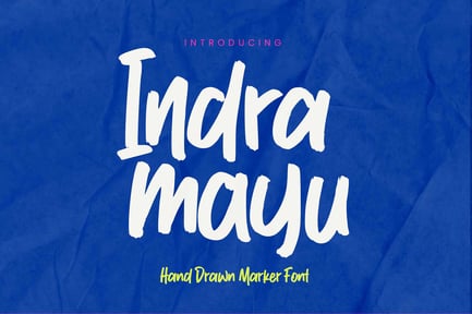 Indramayu – Hand Drawn Marker Font