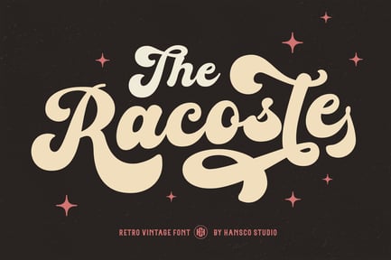 Racoste Retro Font