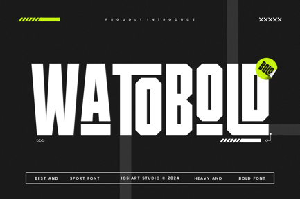 Watobold – Sport & Condensed Sans