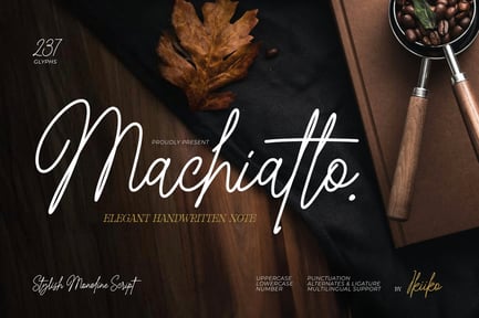 Machiatto – Elegant Handwritten Note