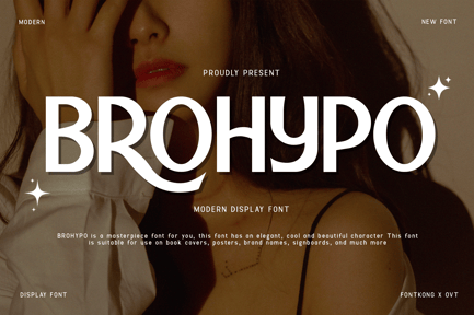 Brohypo – A Modern Display Font
