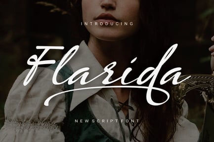 Flarida – New Scrip Font