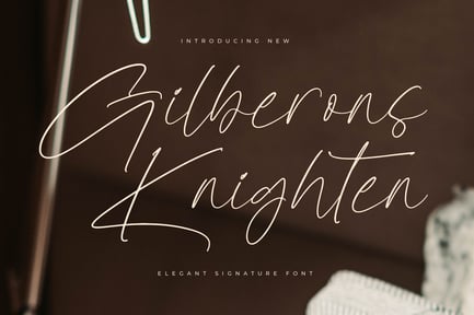 Gilberons Knighten Elegant Signature Script