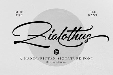 Zialothus – Handwritten Signature Font