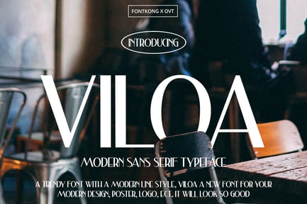 Viloa – A Modern Sans Serif Typeface