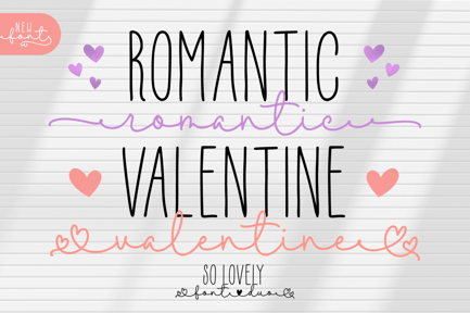 Romantic Valentine Font Duo
