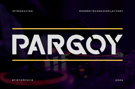 Pargoy – Modern Techno Display Font