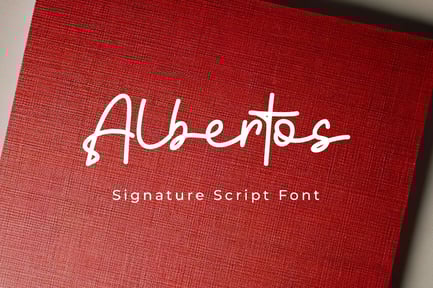 Albertos – Signature Script Font