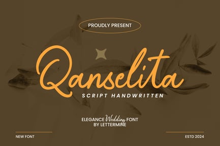 Qanselita – Monoline Elegant Script Typeface