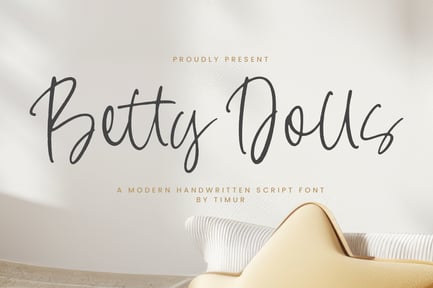 Betty Dolls – Modern Handwritten Script Font TT
