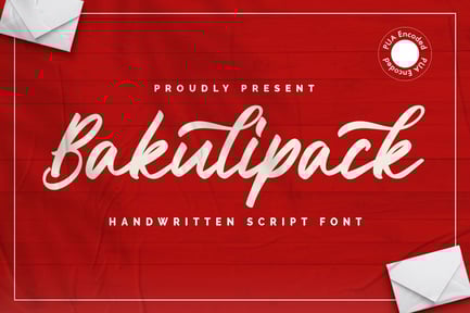 Bakulipack – Handwritten Script Font