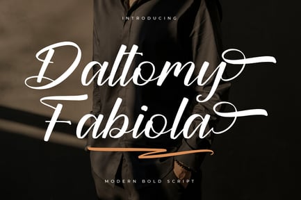 Daltomy Fabiola Modern Bold Script
