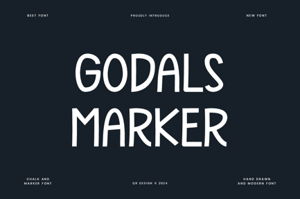 Godals Marker – Stamp & Chalk Font