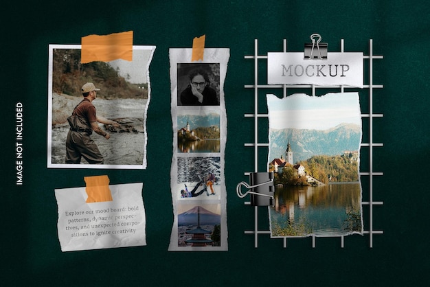 Moodboard mockup template